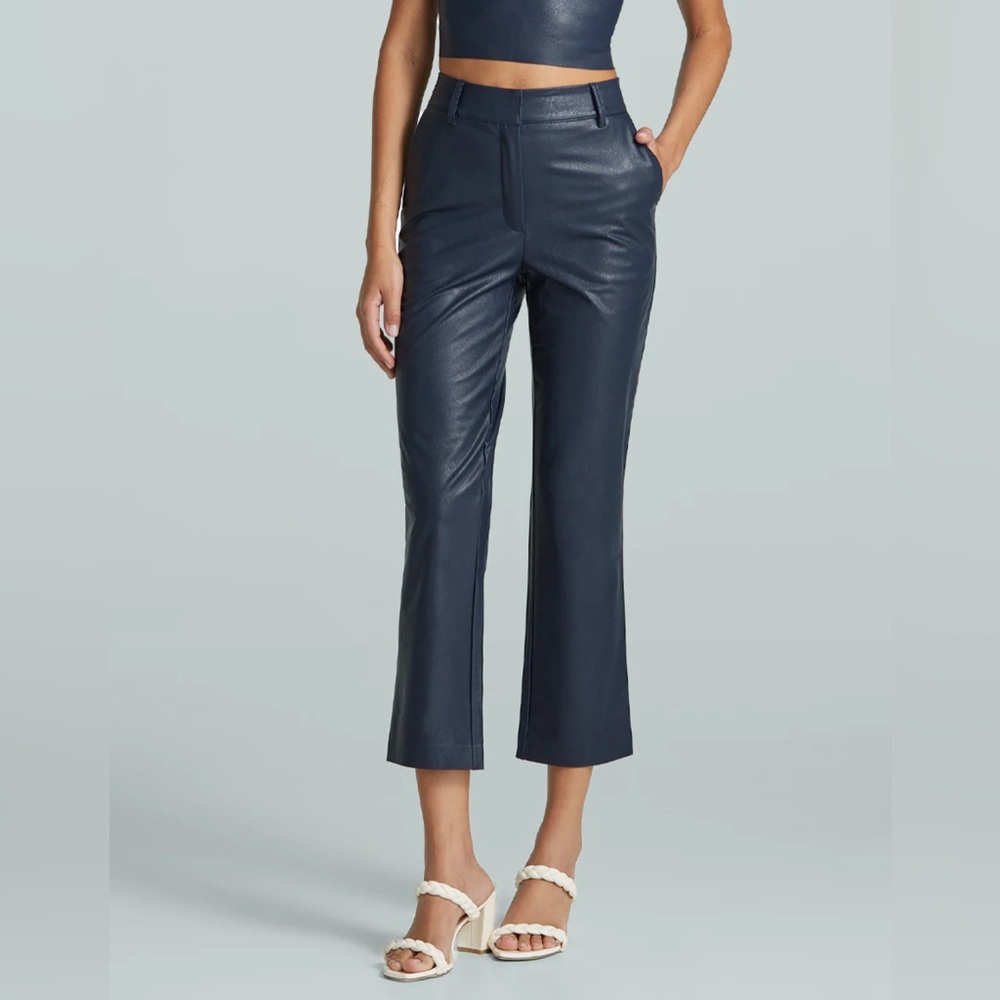 Commando Midnight Blue Cropped Leather Pants